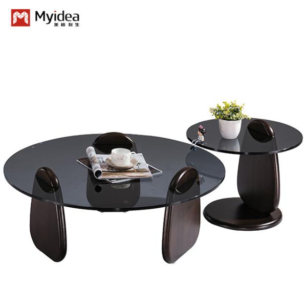 カスタマイズをサポート 現代的なミニマリストデザイン 小型茶&コーヒーテーブル リビングルーム ベッドルーム ホテルの家庭用