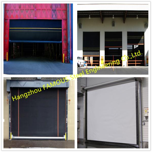 Extra-large Commercial Rubber Garage Doors Industrial-strength High Speed Roll Up Rubber Doors