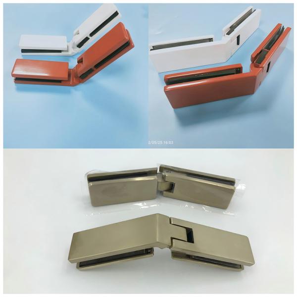 High Strength Stainless Shower Door Hinges Erosion Resistant Waterproofing
