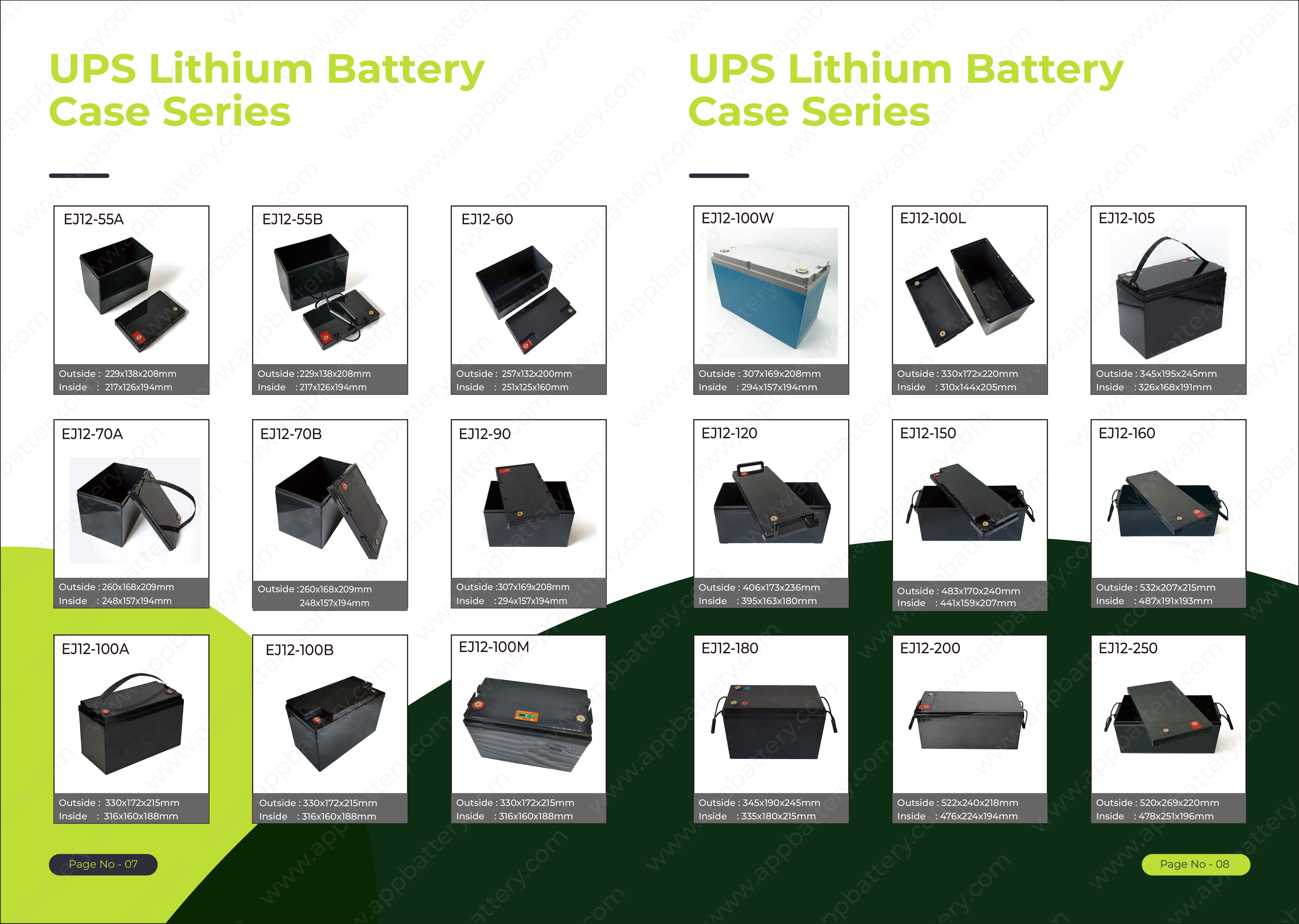 ABS Plastic Empty Battery Housing Case For Lifepo4 Lithium Cells LF100LA LF105 LF280 16 Cells