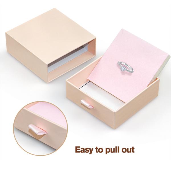 Custom Logo Cardboard Drawer Jewelry Packaging Box For Necklace Earring Bracelet Ring Jewelry Box