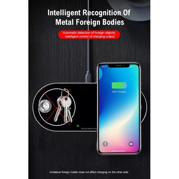 Aluminium Alloy Portable QI 2.25A 30W Wireless Charging Pad