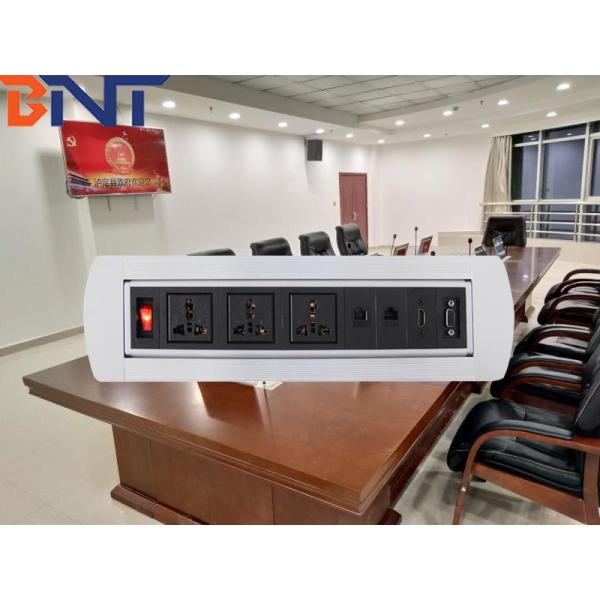 Work  Training Room table hidden flip up outlet   With  1.5M  Cable  Length