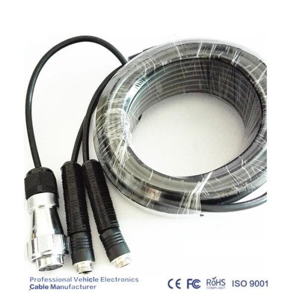 Waterproof Cctv Camera Extension Cable 5 Pin Female To Female Trailer