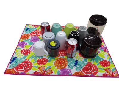250gsm Kitchen Counter Microfiber Dish Drying Mat For Dishes  Cups Bottles