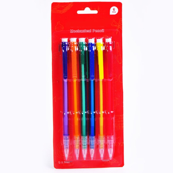 High Quality Wholesale Multi-colored Custom Students 0.7mm Proprlling Pencil