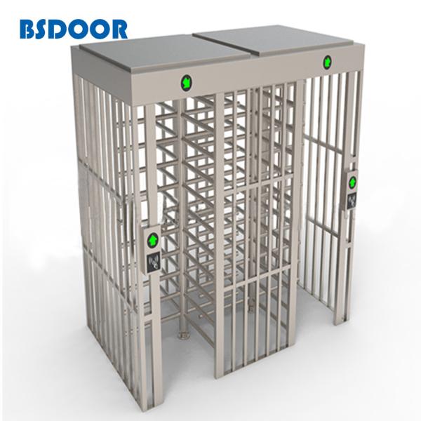 0.2s da porta completa do torniquete da altura da resposta SUS304 controle de acesso biométrico