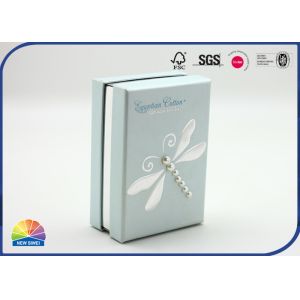 Выбитая и серебряная горячая штемпелюя коробка подарка ювелирных изделий упаковывая бумажная