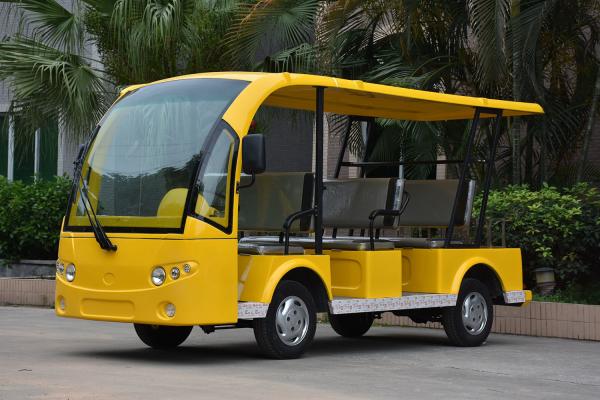 Eco Friendly Design Low Noise 8 Passenger Seats Electric Sightseeing Bus With Horn Speaker For Amusement Park
