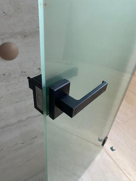 Custom Aluminum Frame Frameless Tempered Glass Door 10mm 12mm Toughened Glass Doors