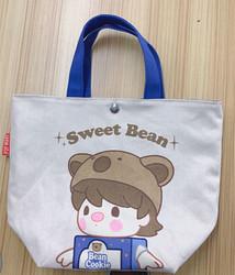 Custom Cotton Canvas Tote Bags Reusable 10oz Foldable Shopping Bag 100% Cotton