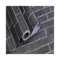 OEM 3D papier peint en brique grise 4ft 2ft largeur 3D papier peint en brique auto-adhésif
