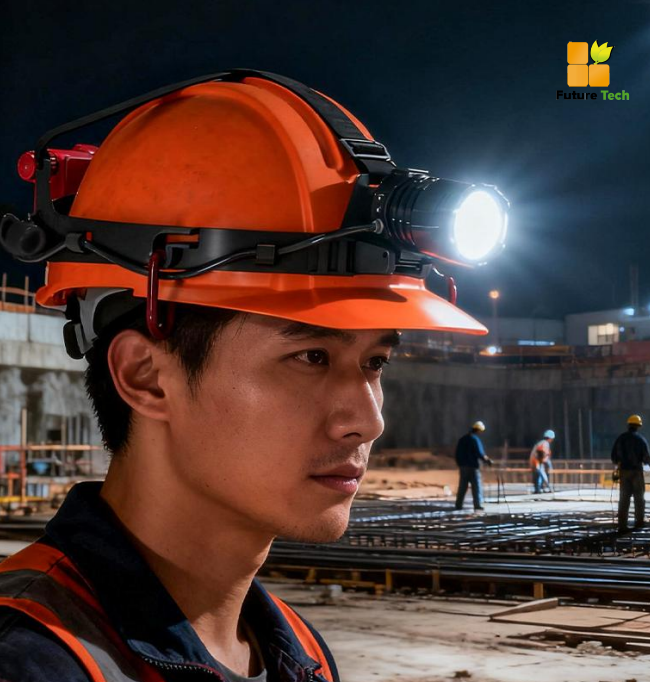 Motion Sensor LED Headlamp with Hook Rechargeable Type C IPX4 for Outdoor Work