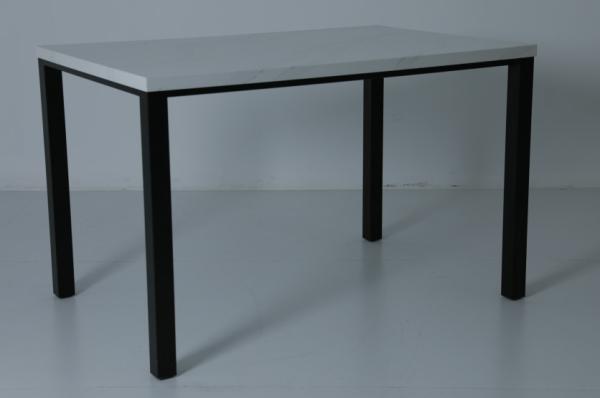 ADA Four-Person Table With Square Stone Countertop for Hospitality Industry