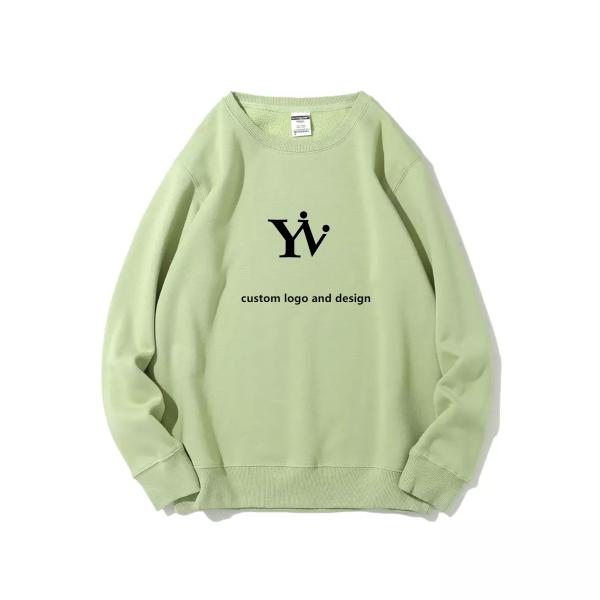 Winter Fleece Oversized Pullover Hoodie Sweatshirt Custom Logo Unisex Plain Crew Neck