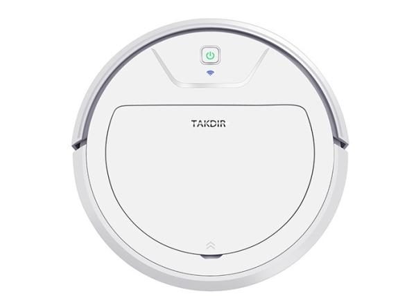 Wet / Dry Automatic Robot Vacuum Cleaner 2600mAh With Mobile Phone APP Control