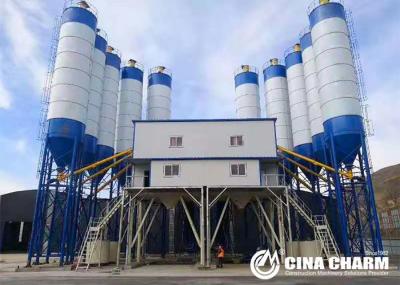 planta de tratamento por lotes concreta misturada pronta concreta molhada estacionária HZS120 da grande capacidade da planta 120m3 do grupo