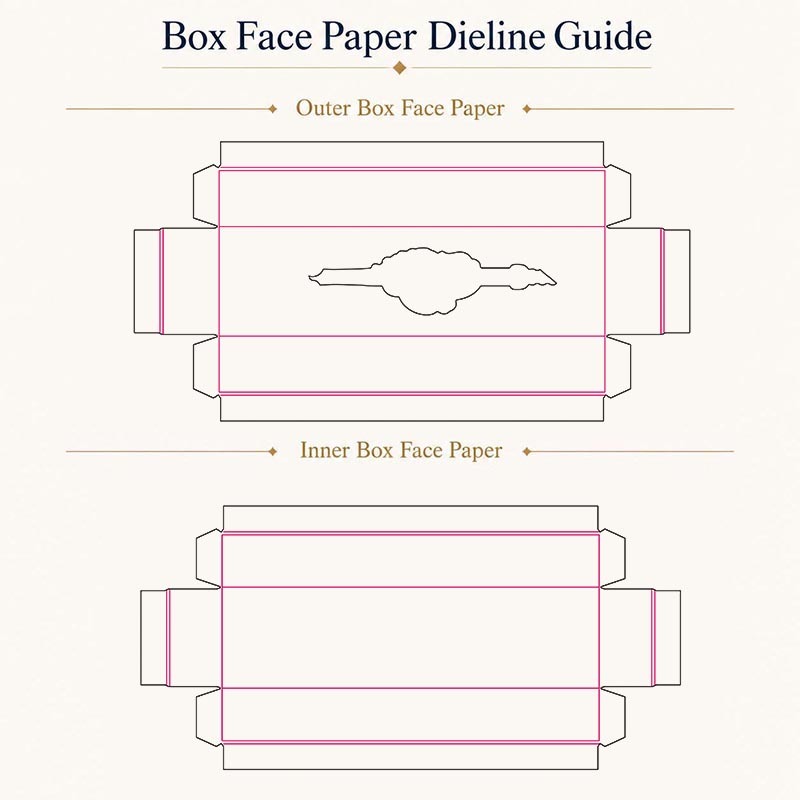 Paperboard Cosmetic Packaging Boxes Custom With Long Clear Window