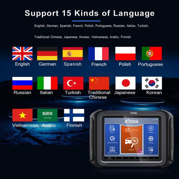 Ferramenta de diagnóstico de caminhão e automóvel diesel/gasolina XTOOL D9HD