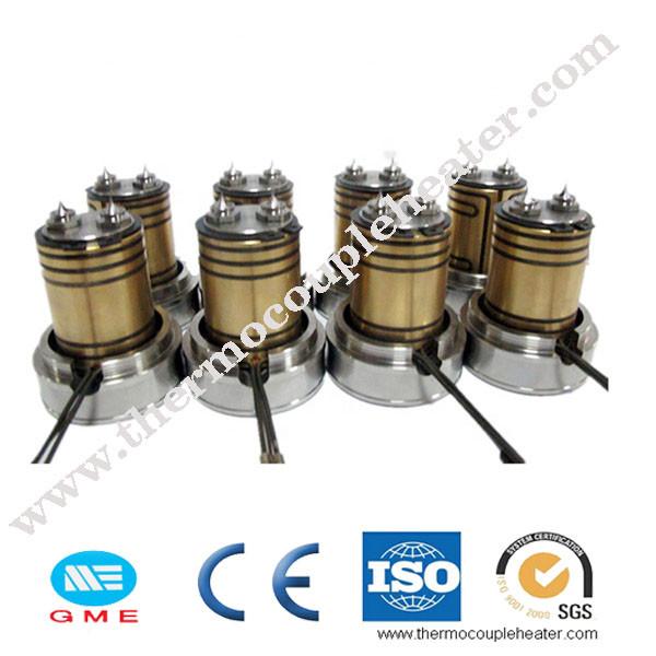 Calefatores bondes de bronze do tubo com ou sem o par termoelétrico para a modelagem por injeção
