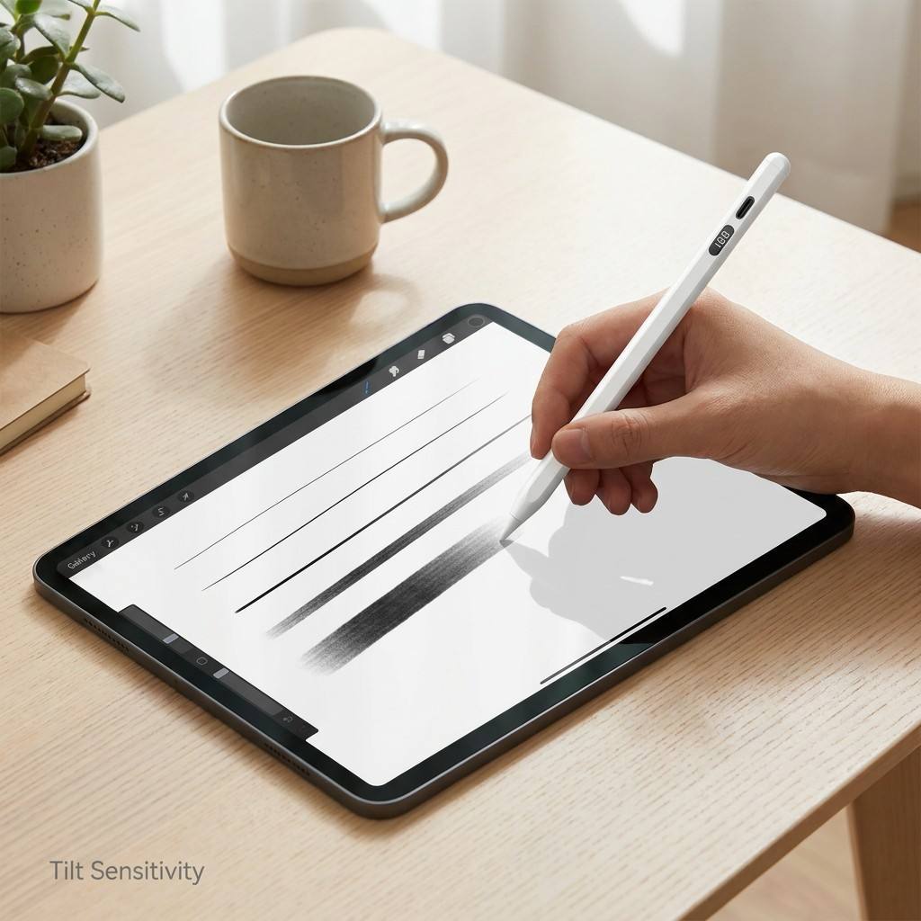LED Display Stylus Pen for iPad 2018-2026 30 Min Type-C Charge Active Pencil Palm Rejection Tilt Sensitivity 8 Colors Bulk