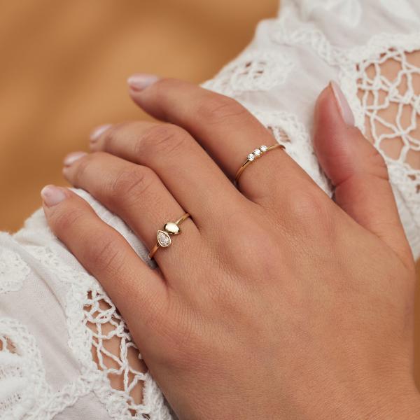 Обручальное кольцо диаманта Aimee с 0,75 диамантами карата овальными