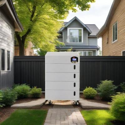 Home Energy Backup Stackable Battery System 40.96kWh With Integrated 5KW Inverter for Distributors and OEM