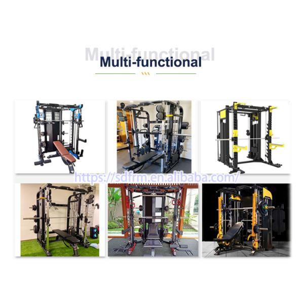 Medium Load Capacity Multifunction Gym Rack Smith Machine for Commercial Fitness Center