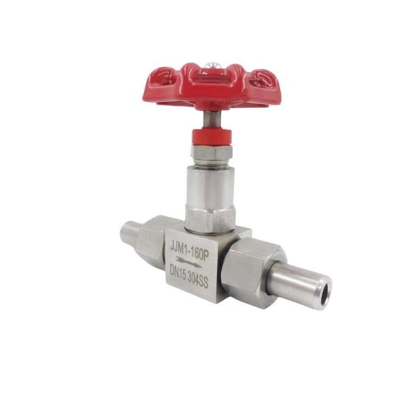 Industrial PTFE Stainless Needle Valve DN25 SS316 Straight Through Type at Affordable
