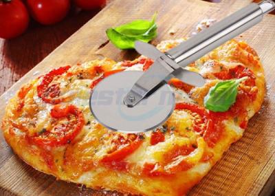 Cortador de aço inoxidável de lustro de lixamento da pizza com enchimento 198 x 67 x 25mm do punho