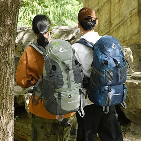 50l Lightweight Water Resistant Hiking Backpack For Climbing Camping Touring
