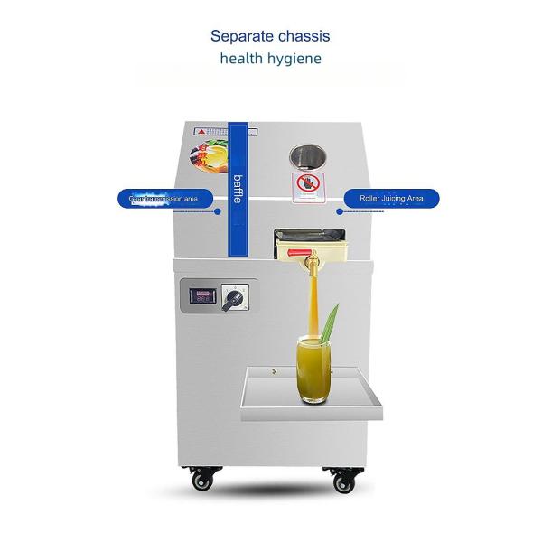 Electric Sugar Cane Juicer Machine Made of 304 Stainless Steel and Other Materials