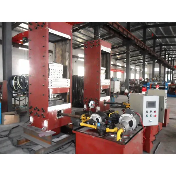 Automatic Vertical Structure Solid Tire Vulcanizing Machine with 800×800×56mm Plate Size