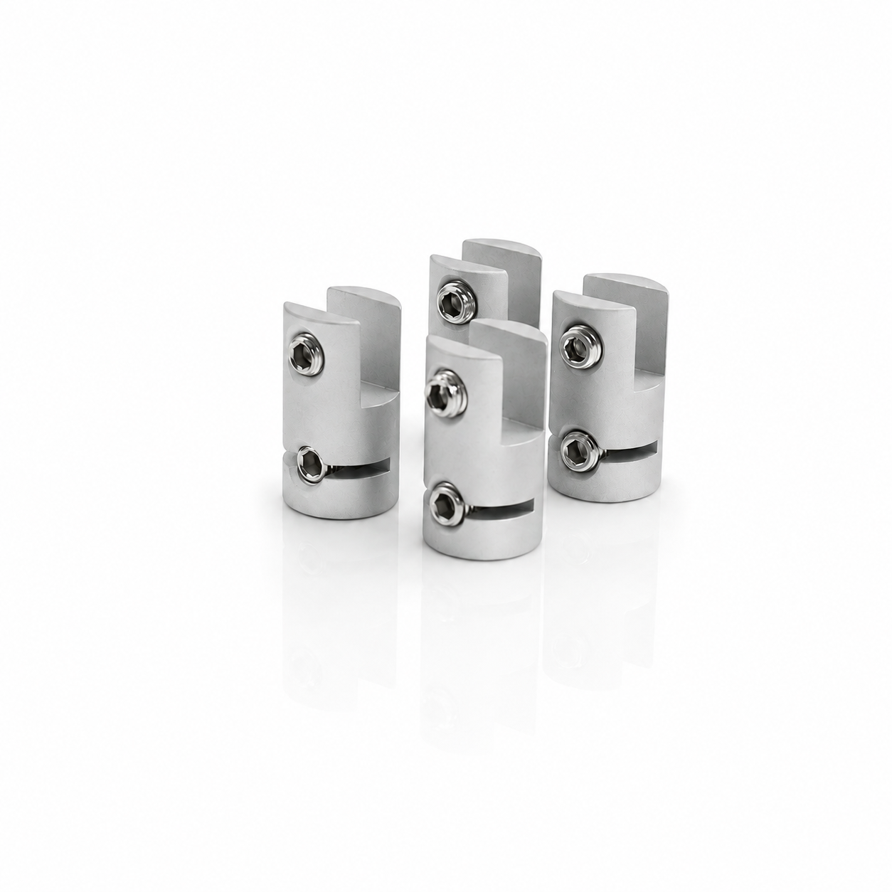 Single Sided Clamp for Glass Shelves Multi Position Support Bracket Brass Aluminum Adjustable Shelf Clip Hardware