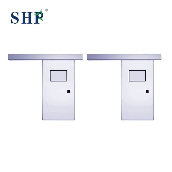 Pharmaceutical Industries Cleanroom Sliding Doors Environmentally Friendly Polymer