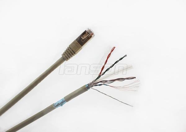 O círculo do cabo de remendo do revestimento de PVC Rj45 Cat6A dá forma ao cabo da rede do ftp para uma comunicação