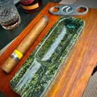 Cenicienta de mármol verde natural piedra de lujo personalizada para fumar en casa