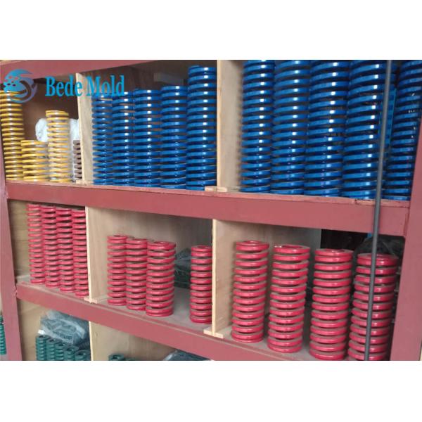 Yellow Industrial Light Duty Die Springs Low Load Injection 60Si2MnA Material OD 12mm 14mm