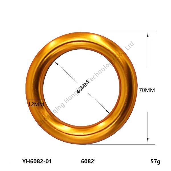 Small Round Ring Aluminum Alloy Aerial Yoga Hammock for Indoor and Outdoor Training