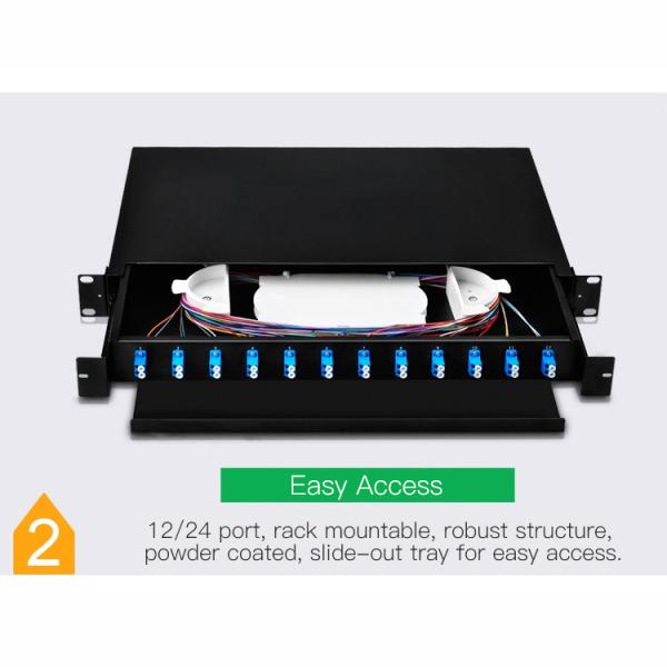 1U 19 Inches Rack Mount LC SC Full Equipment Fiber Patch Panel
