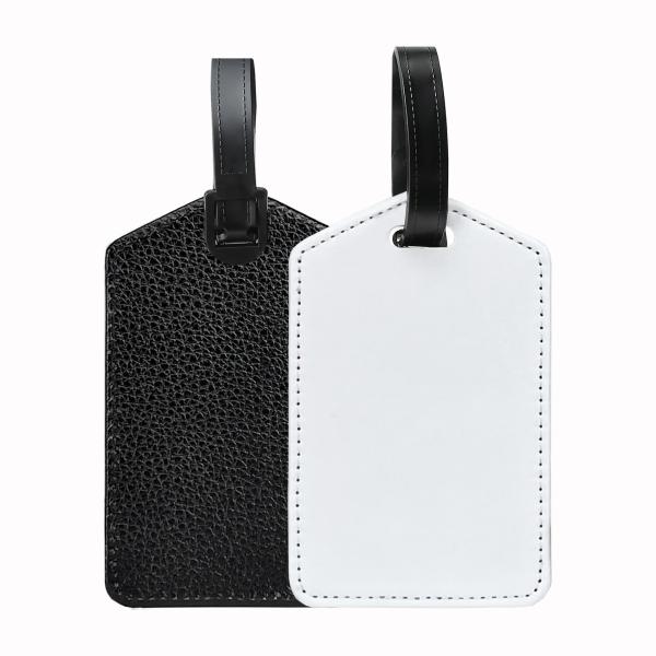 PU Leather Blank Sublimation Baggage Tag Custom Print Your Picture Luggage Tag