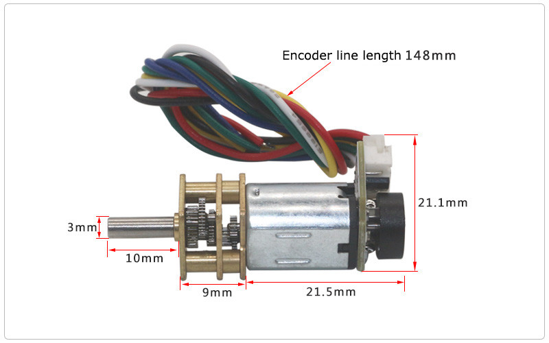 моторы шестерни DC 6v JGA12-N20B небольшие