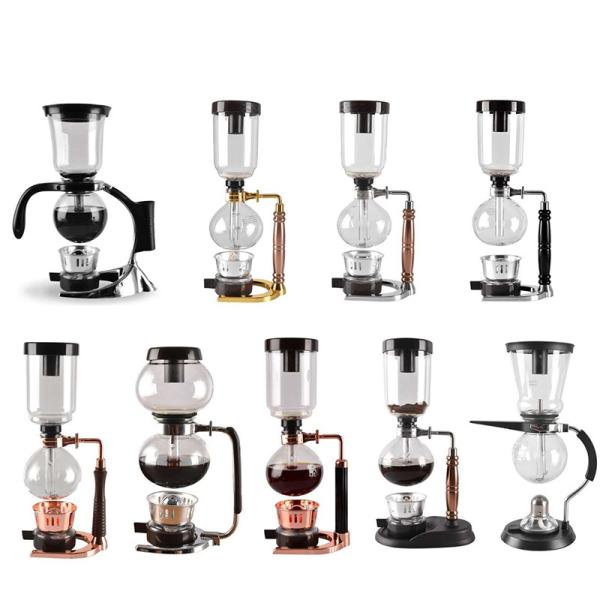 360ml 600ml Borosilicate Glass Syphon Coffee Machine for Coffee Brewing Experience