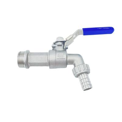 Água Media de aço inoxidável válvula de água torneira bibcock em para temperatura normal