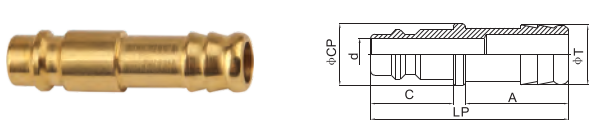 собственноручный латунный быстрый тип соединений 1.6MPa Semi автоматический