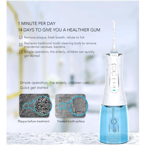 DC5V Oral Care Water Flosser RoHS Portable Water Jet Teeth Flosser