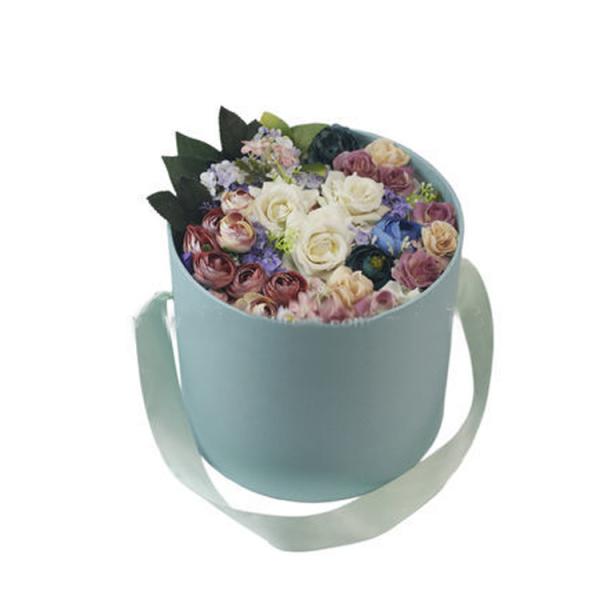 Gift Flower Paper Tube Packaging Round Cardboard Luxury With Custom Logo