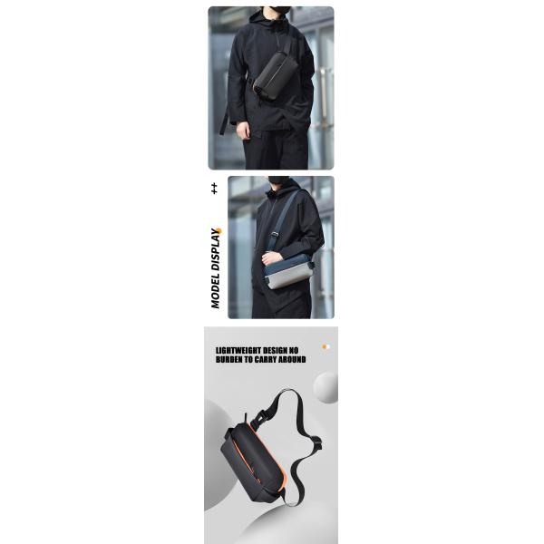 Men's Motorcycle CrossBody Chest Bags Large Capacity Custom Brand For Sport