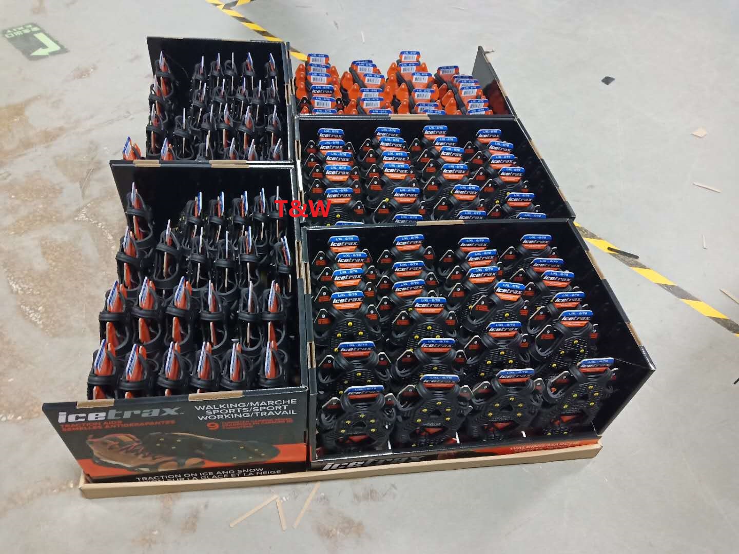 Картонные пластиковые подносы PDQ для набора льда, проданные в магазин Costco