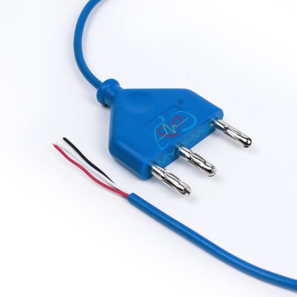 Medical Consumable Disposable ESU Pencil Cable Blue PVC For Electrosurgical Pencil